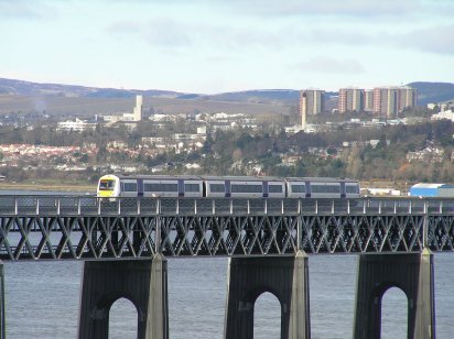 Tay Bridge and ScotRail train